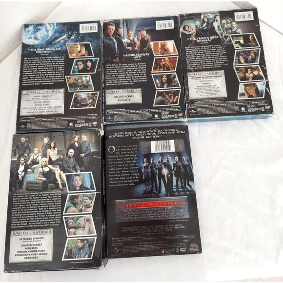 Battlestar Galactica Complete Season 1, 2, 2.5, 3, & Razor Unrated Extended DVD - Picture 2 of 11